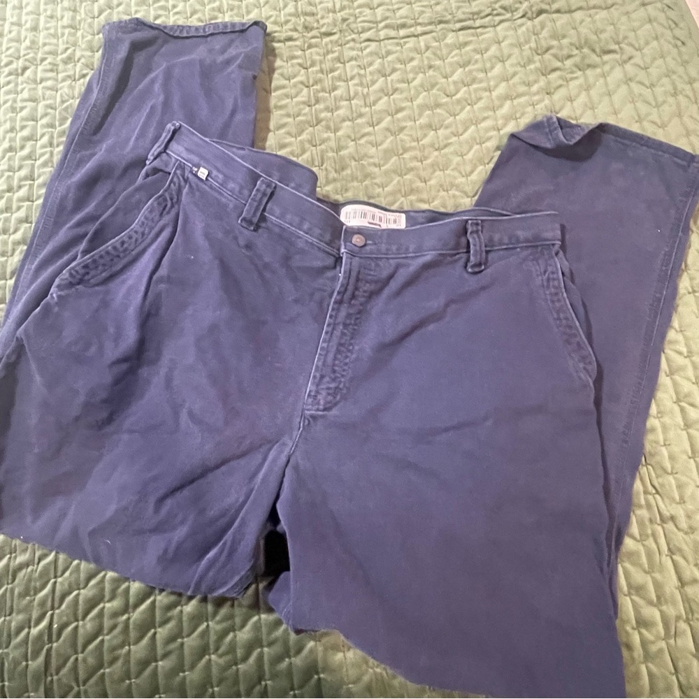 Carhartt Men's Navy Chinos jeans fire resistant size‎ 40 X 34